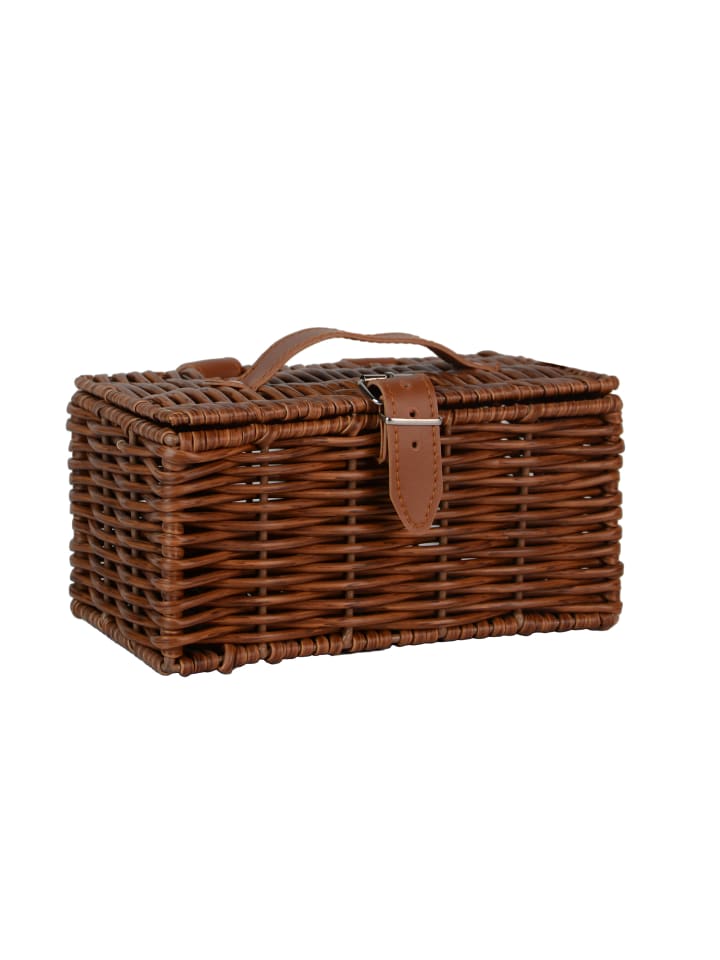 

UNUS Велосипедная корзина с имитацией плетения, коричневого цвета