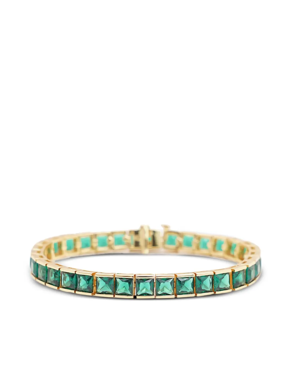 

Теннисный браслет с квадратным цирконием Izabel Display, зеленый