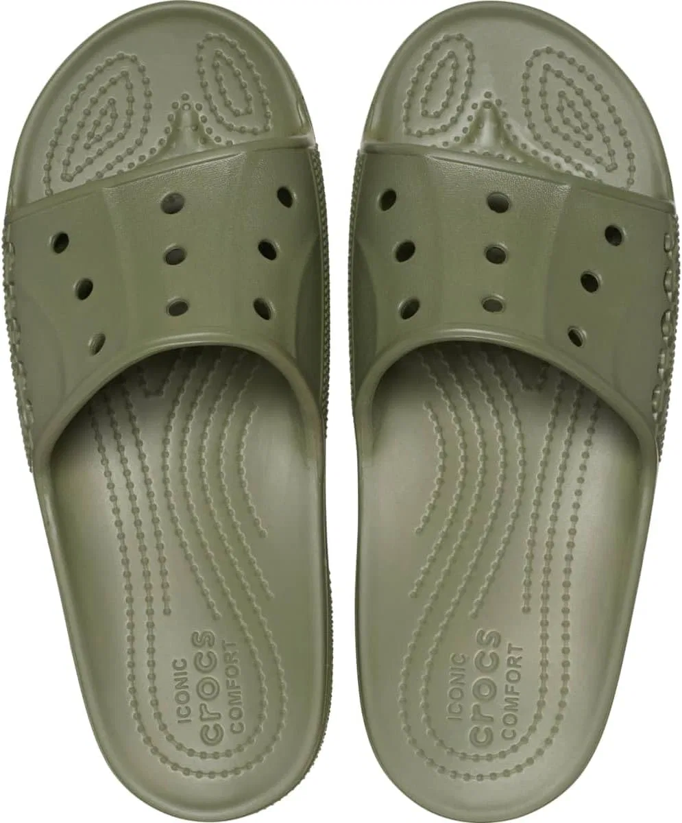 Сандалии Crocs Unisex Baya II Slide, зеленый — фото 3