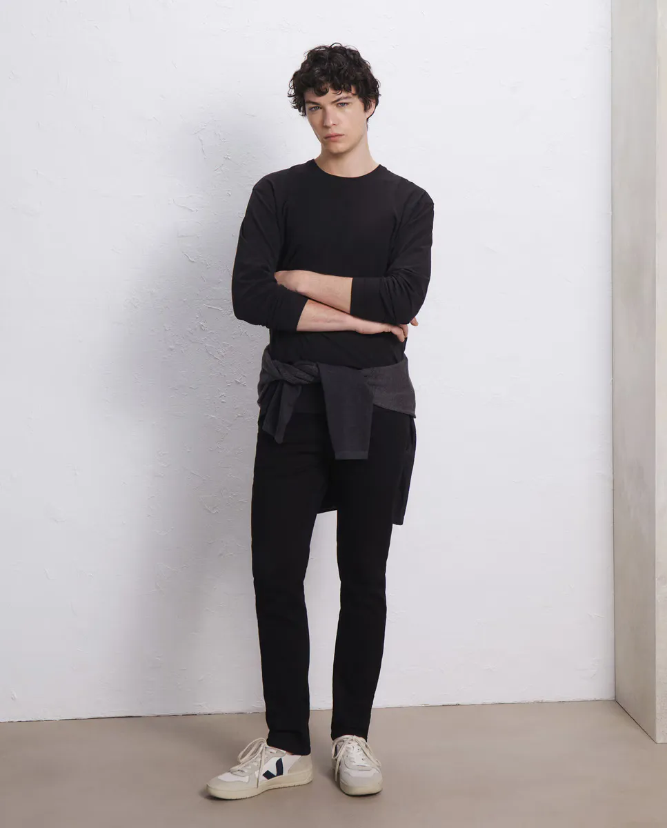 

Мужские узкие джинсы из трикотажного денима Easy Wear, черный