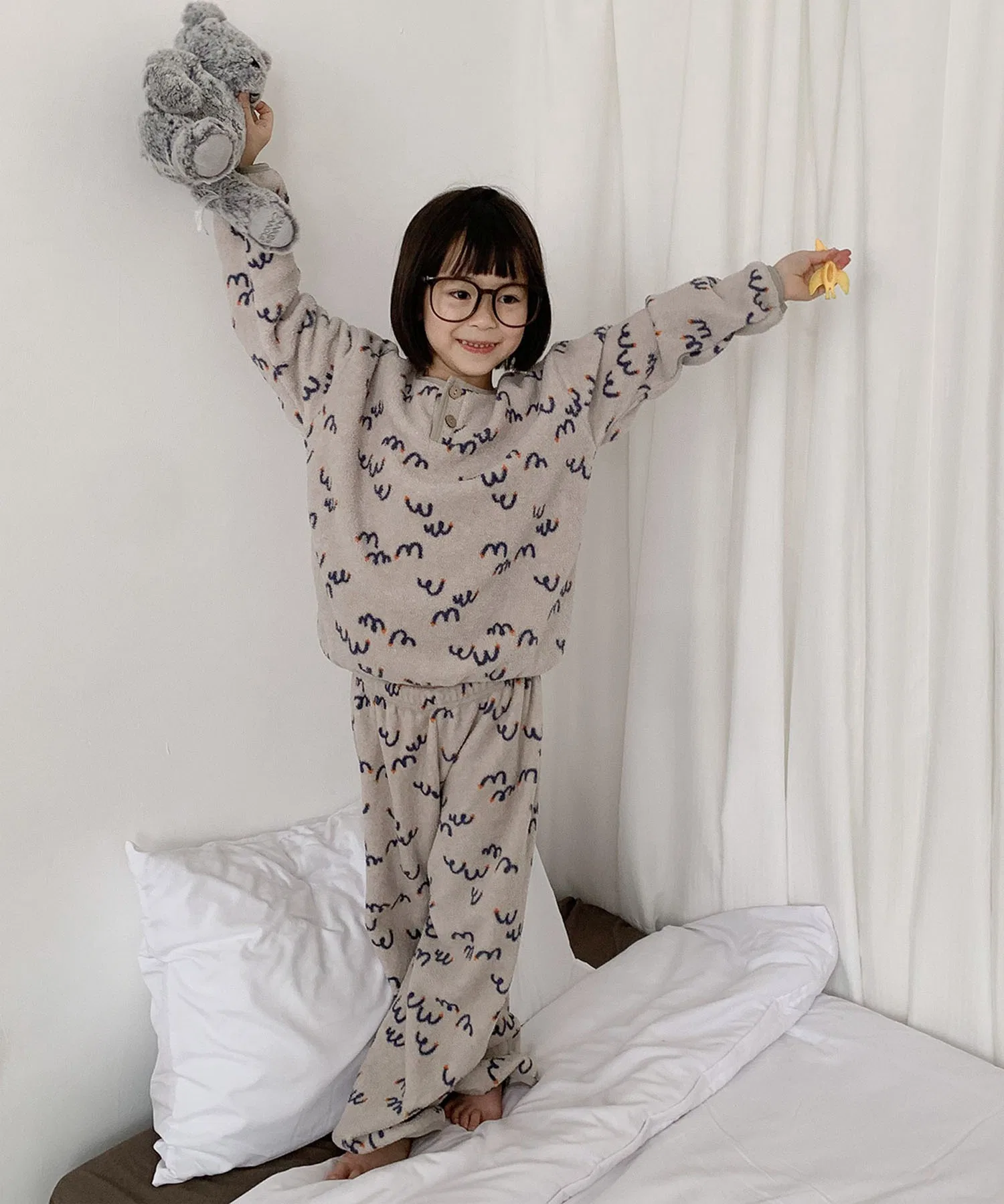 【aimoha-KIDS-】Пушистый и уютный сказочный пижамный комплект — фото 2