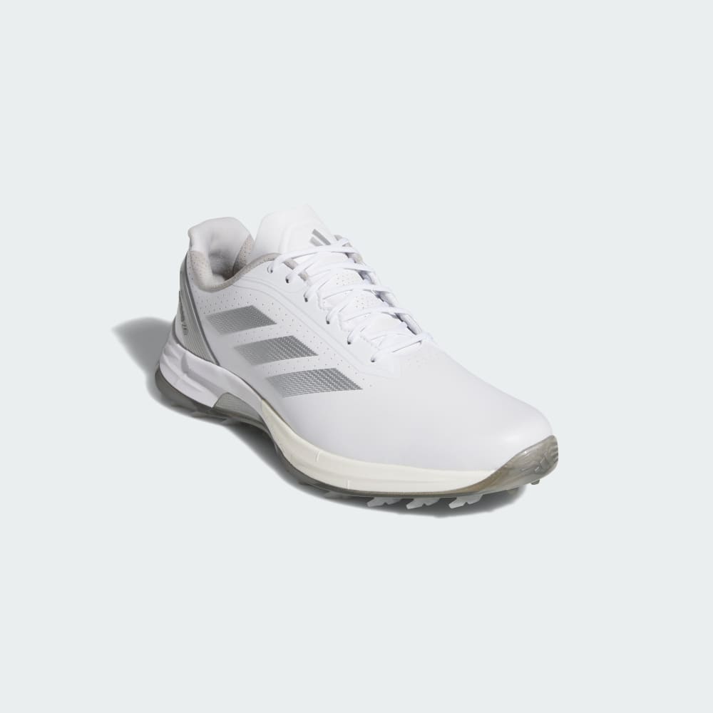 Кроссовки Adidas Adizero ZG Spikeless Golf Shoes, цвет Cloud White/Grey Three/Silver Metallic — фото 4
