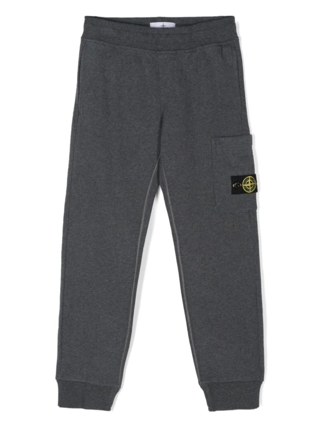 

Stone Island Junior спортивные брюки из хлопка с изображением компаса, серый