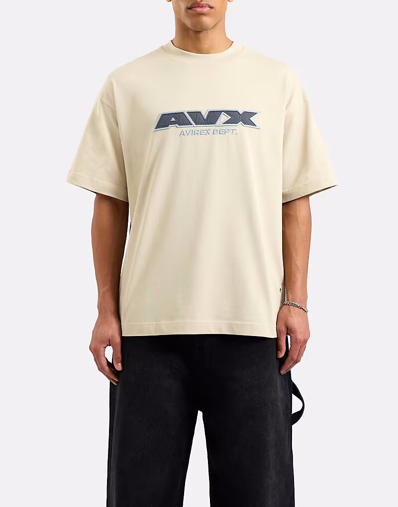 

Футболка с короткими рукавами AVX Squadron песочно-коричневого цвета Avirex, Коричневый, Футболка с короткими рукавами AVX Squadron песочно-коричневого цвета Avirex