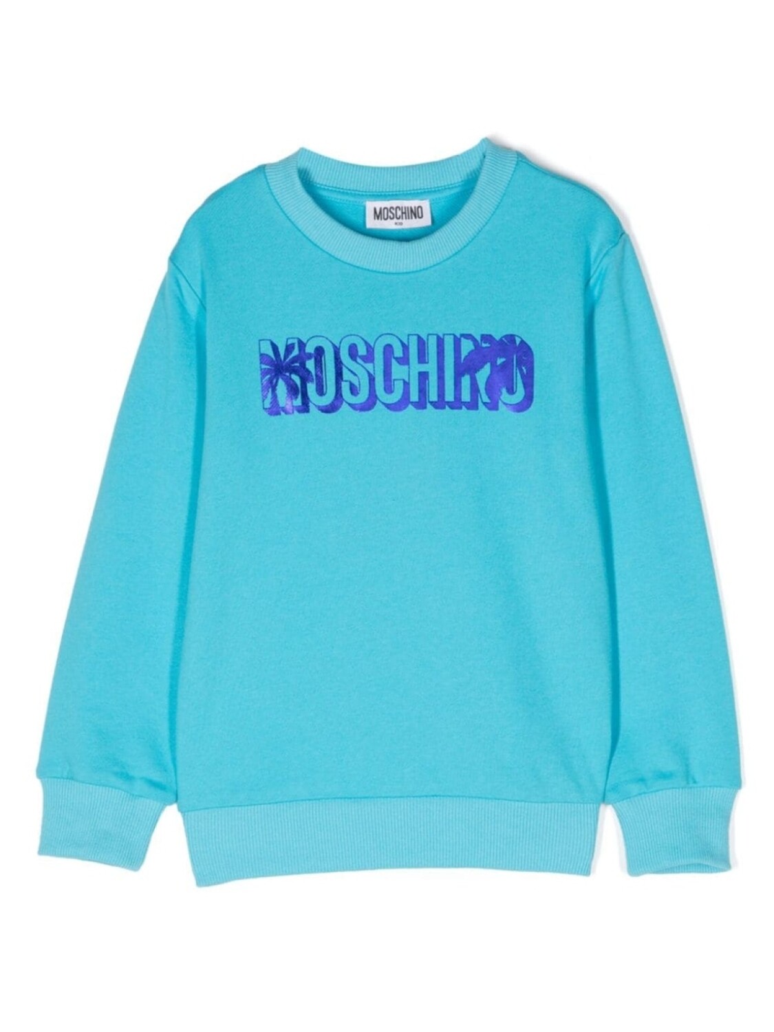 

Moschino Kids толстовка с логотипом, синий
