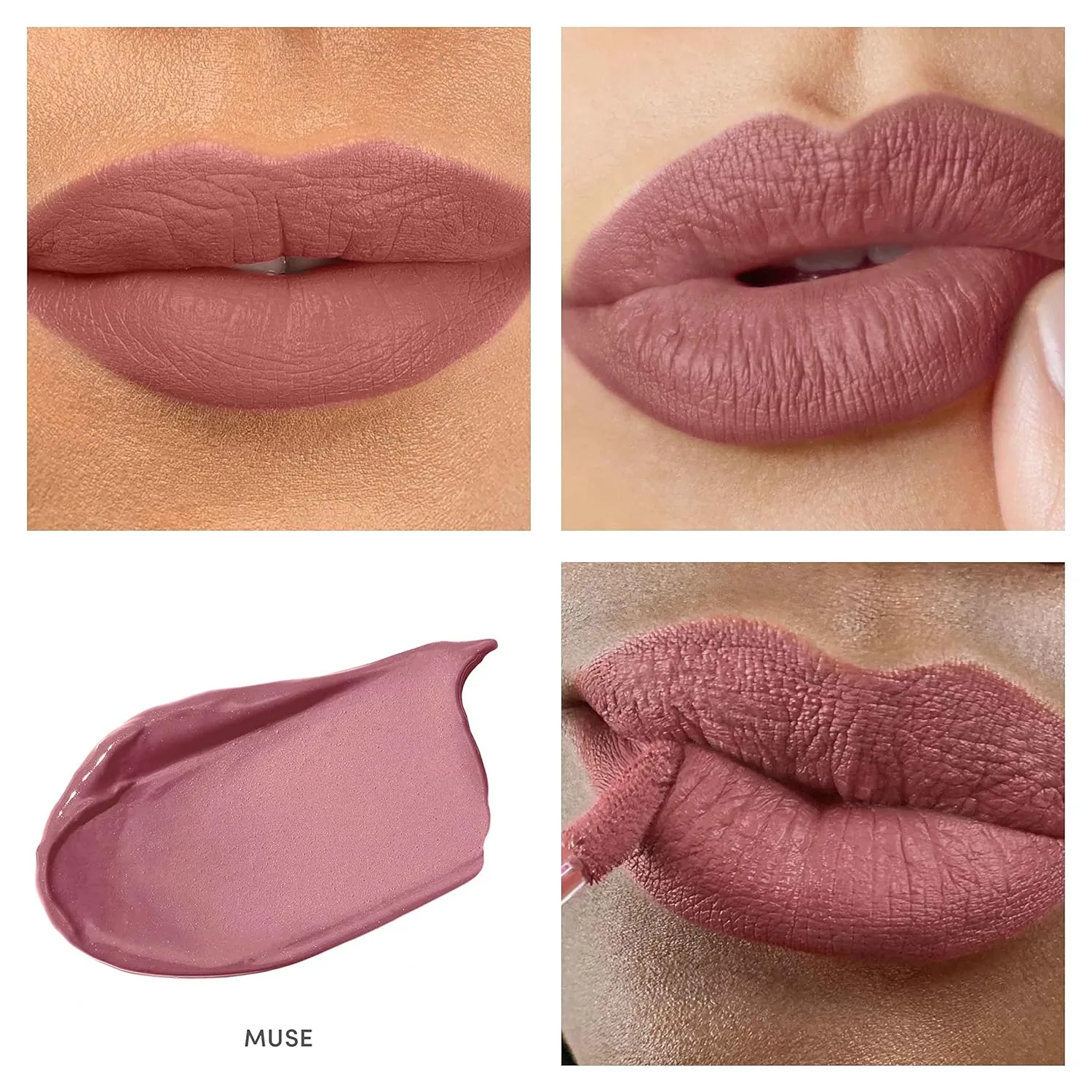 Тинт для губ Jane Iredale Beyond Matte Lip Fixation | Стойкая жидкая помада с матовым финишем | Увлажняет и защищает | Веганский продукт, не тестируется на животных, Muse — фото 3