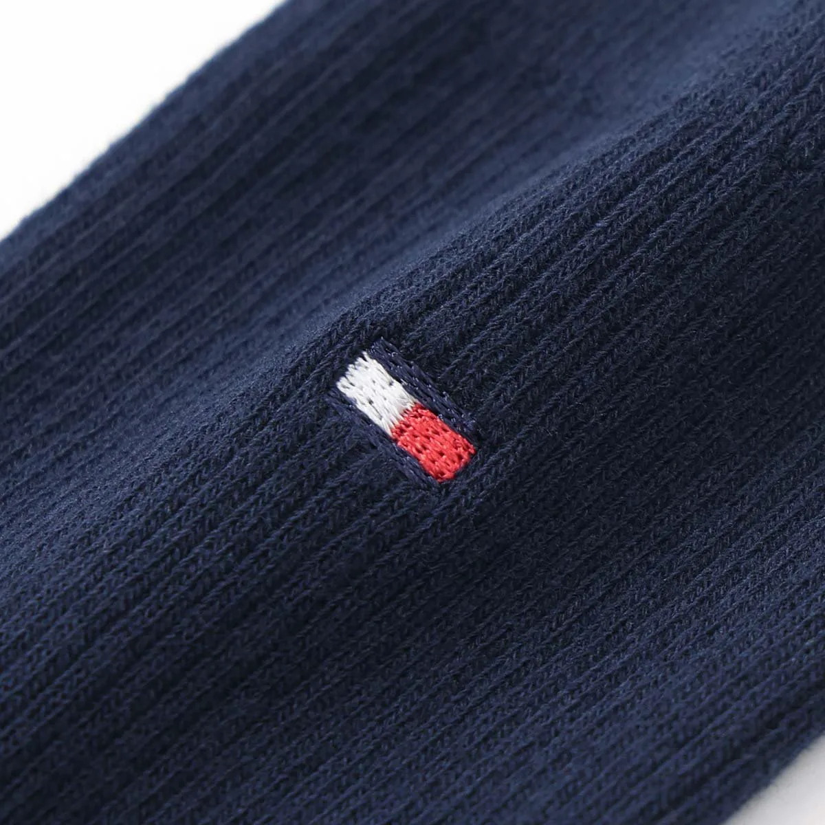 Школьные носки [длина 18 см] с вышивкой в одну точку. Tommy Hilfiger, 69. Navy — фото 4