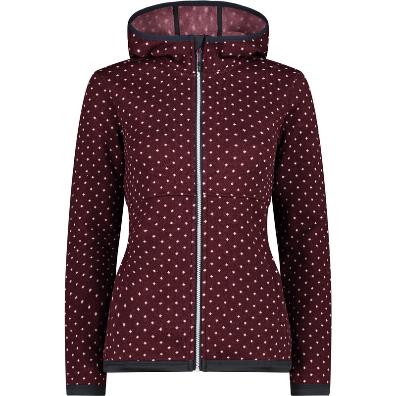 

Толстовка с капюшоном женская куртка с фиксированным капюшоном Cmp, бордовый