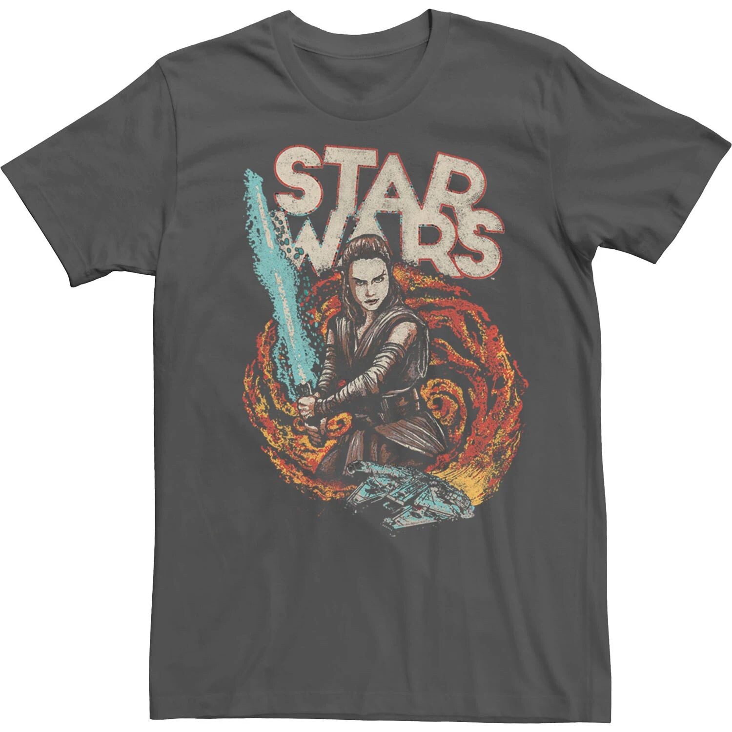 

Мужская футболка с плакатом Star Wars Rey Resists Licensed Character