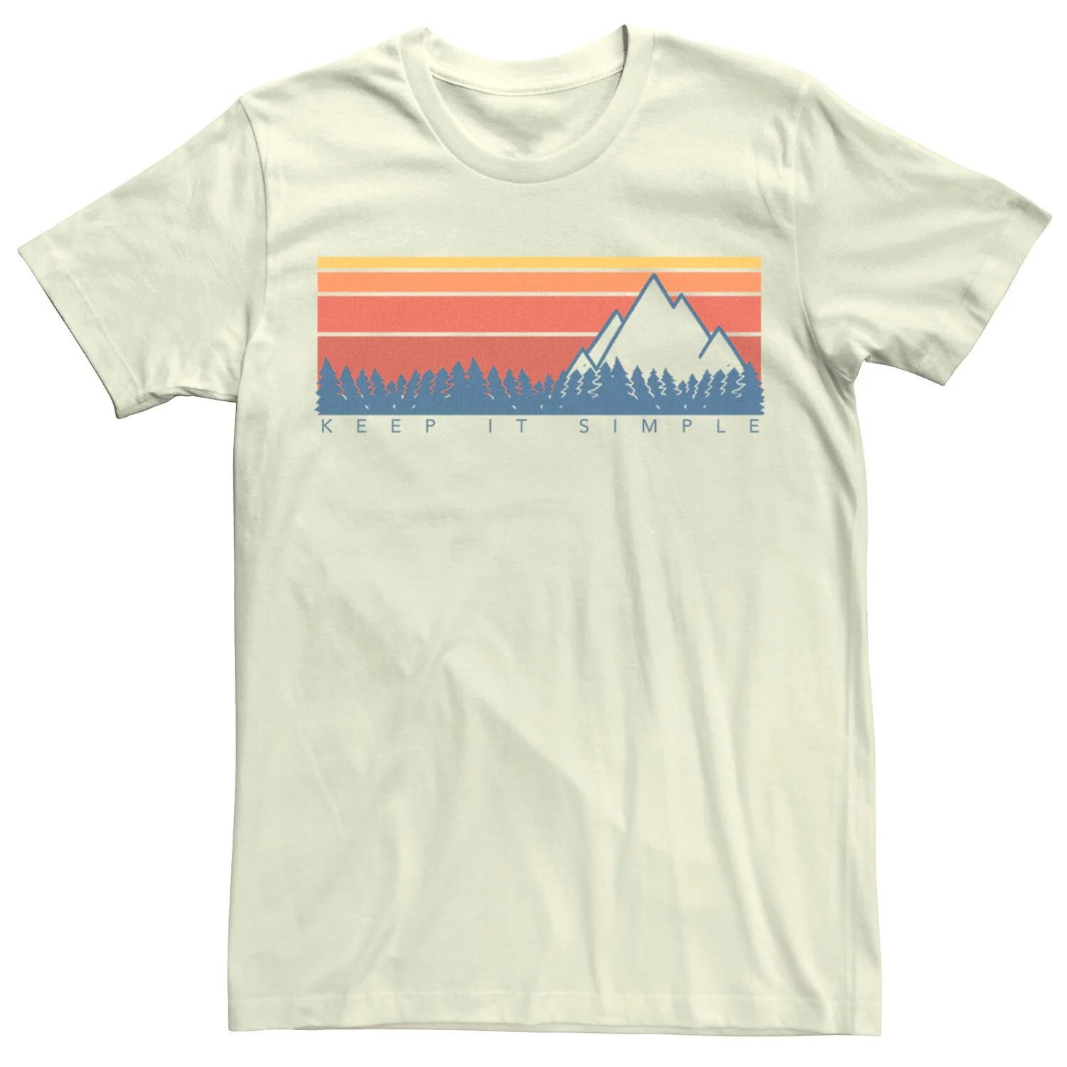 

Мужская футболка Keep It Simple с градиентом Mountain Range Licensed Character