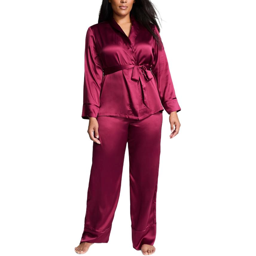 24 Big Show Collection сексуальный комплект пижамы для женщин burgundy Victoria's Secret, Burgundy Clothing Sets — фото 3