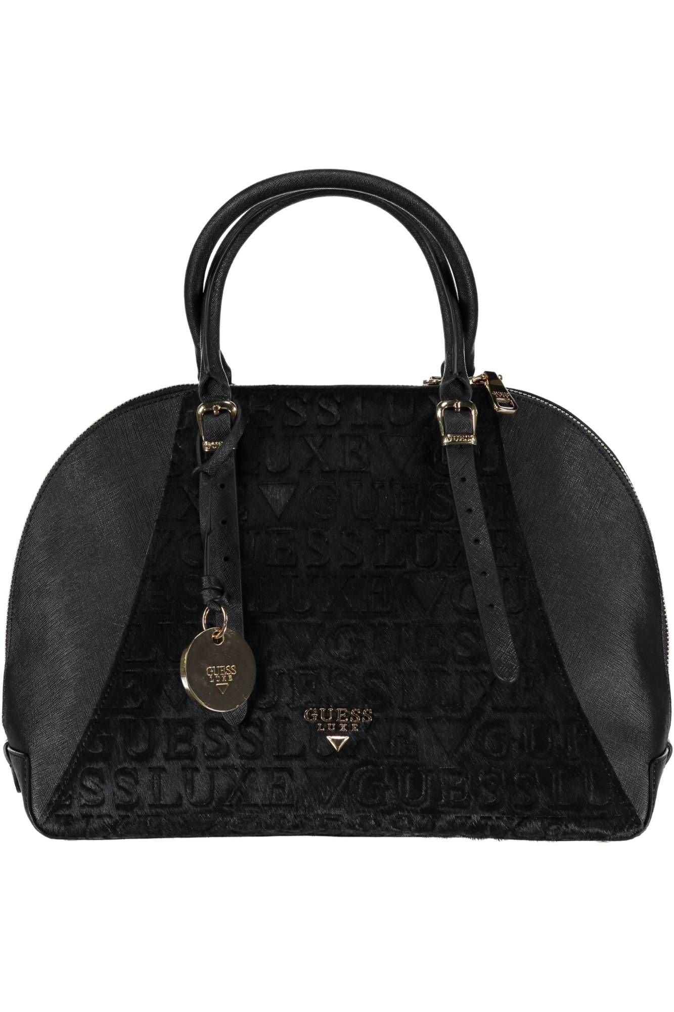 

Черная кожаная женская сумка Guess Shoes