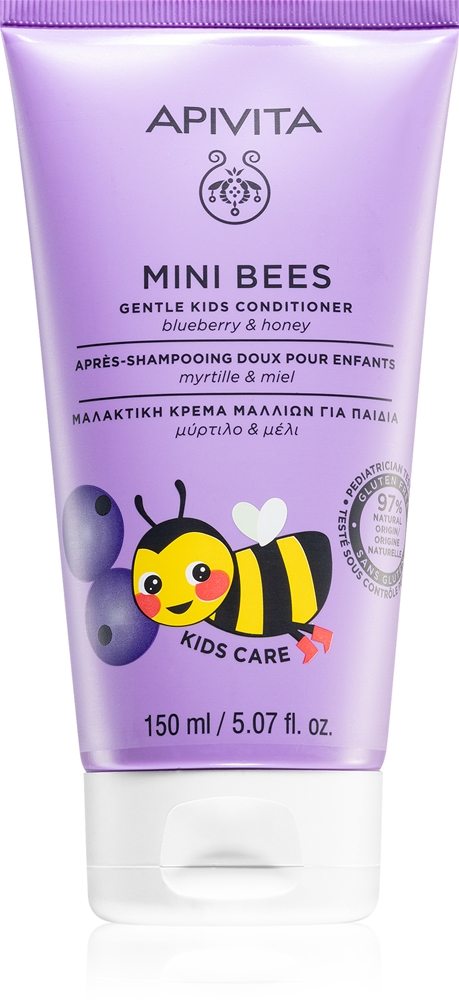 

Кондиционер Mini Bees Gentle Kids с черникой и медом для детей Apivita, 150 мл