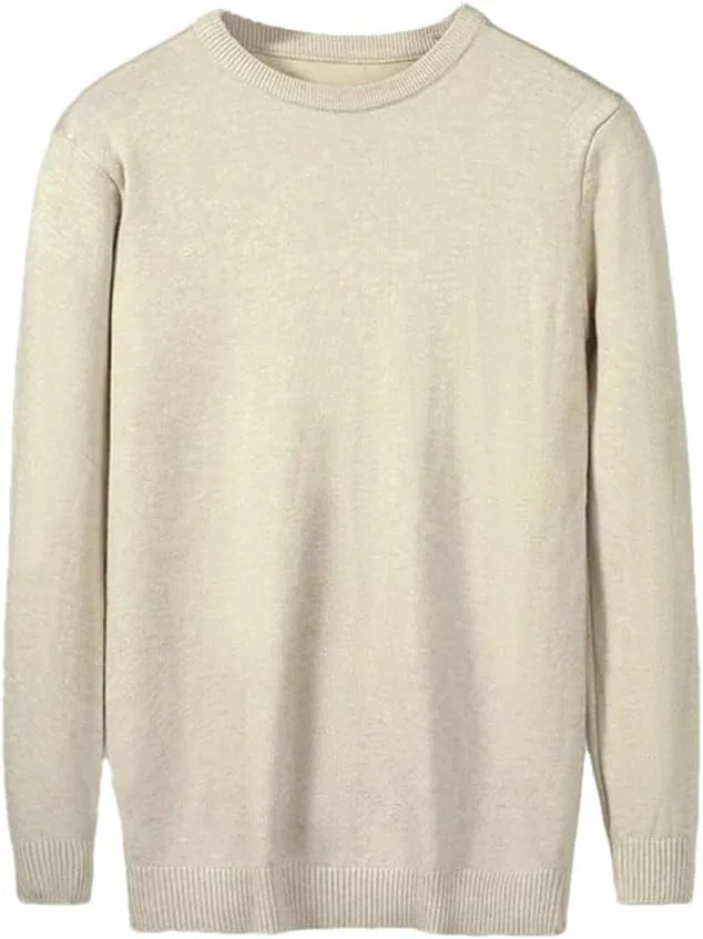 

Мужской свитер с узором аргайл и круглым вырезом