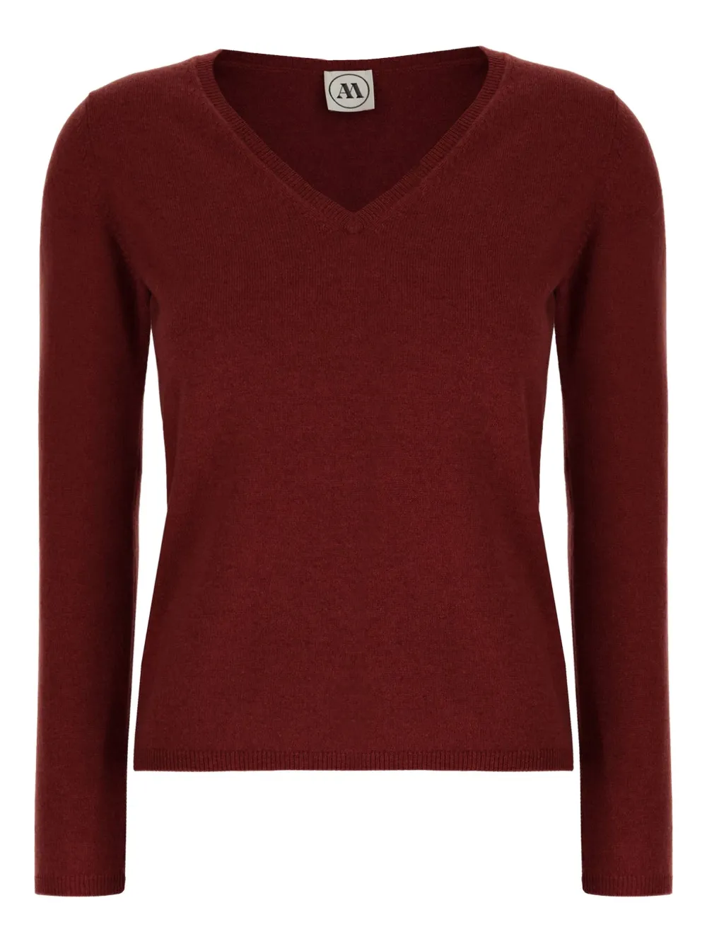 

Свитер с V-образным вырезом Andrè Maurice, красный
