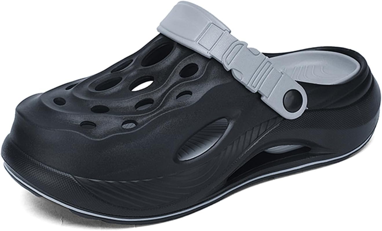 

Мужские слипоны на платформе с ЭВА, сабо с отверстиями для вентиляции, регулируемый ремешок, мягкие, легкие, удобные Psieicwm, белый/черный