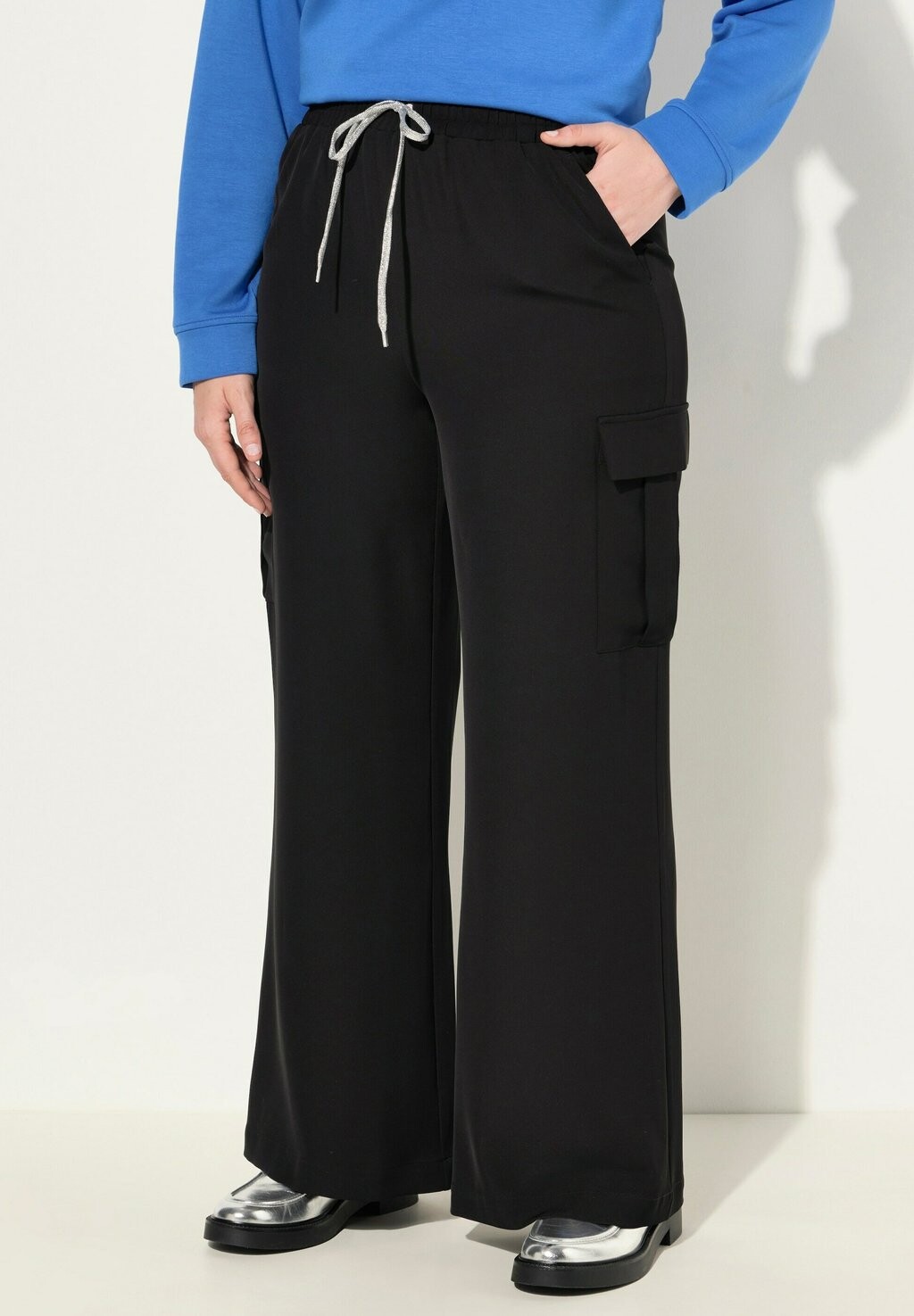 

Брюки карго ELASTIC WAIST Ulla Popken, черный