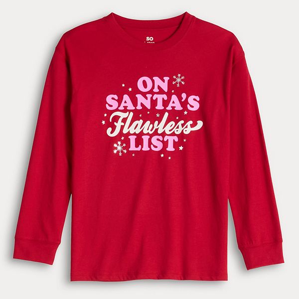 

Детская футболка с длинным рукавом и принтом So, Flawless List