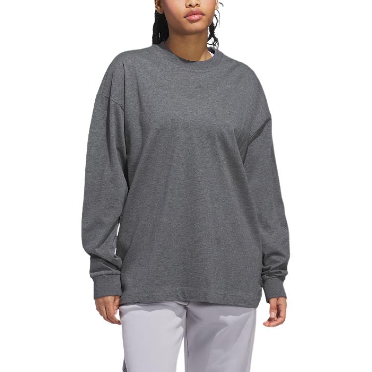 Футболка Unisex Dark Heather Gray Adidas, серый — фото 3