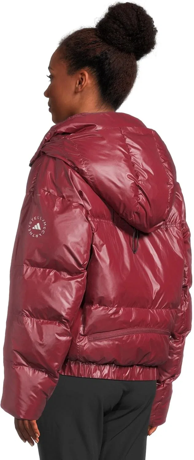 Утепленная куртка adidas by Stella McCartney TrueNature, бордовый — фото 3