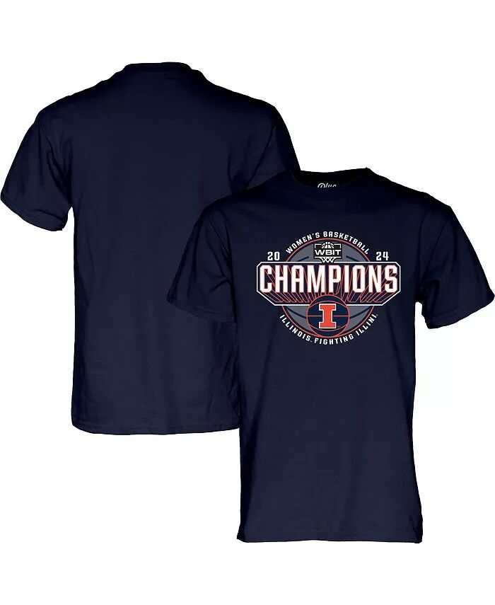 

Футболка чемпионов WBIT 2024 для мужчин и женщин Navy Illinois Fighting Illini Blue 84