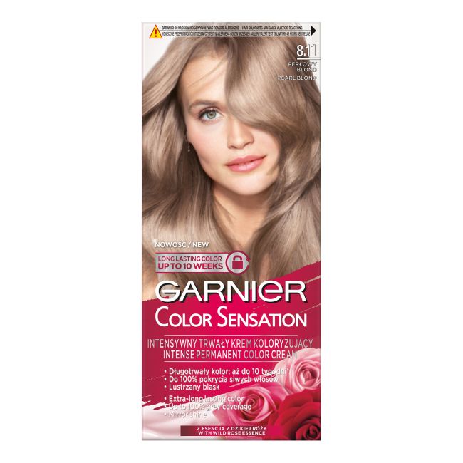 

Краска для волос Color Sensation Garnier, цвет 8.11 pearl blond
