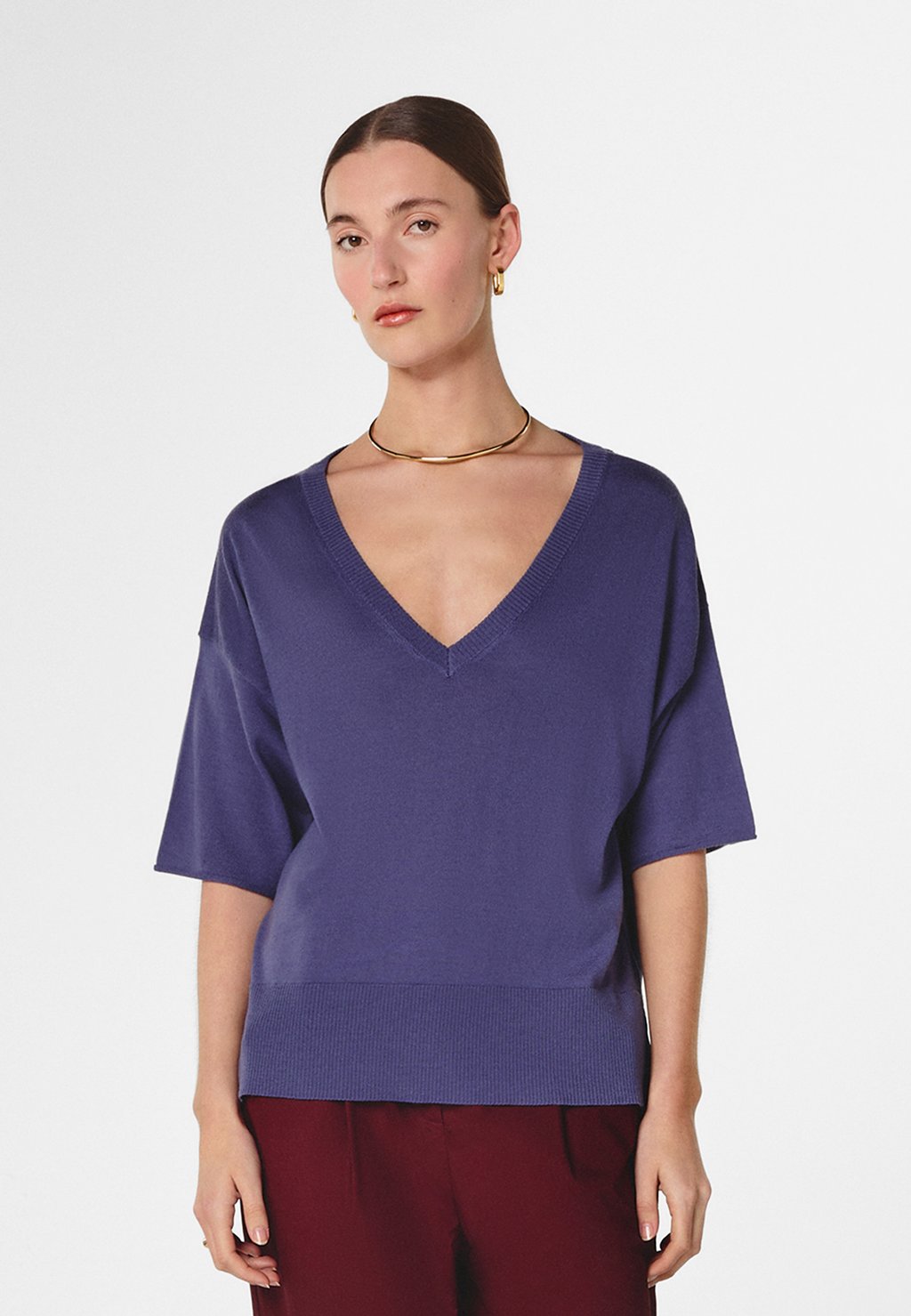 

Базовая футболка V-NECK Rodier, светло-розовый