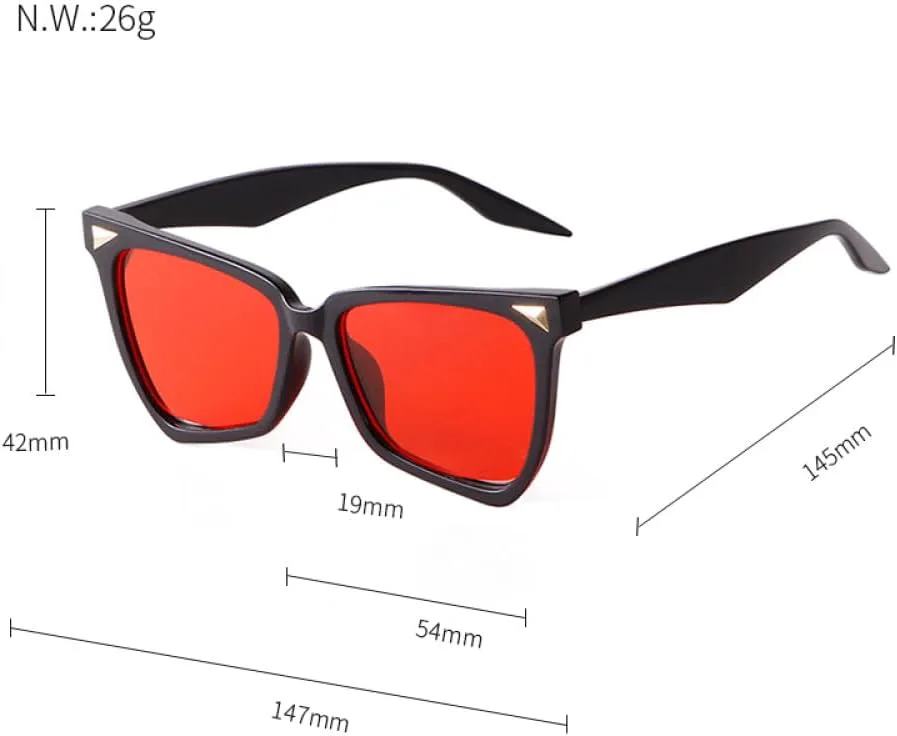 

Модные солнцезащитные очки 2027 года в радужной оправе, увеличенного размера, для женщин, стильные солнцезащитные очки с заклепками и бабочками MTZJH, C1