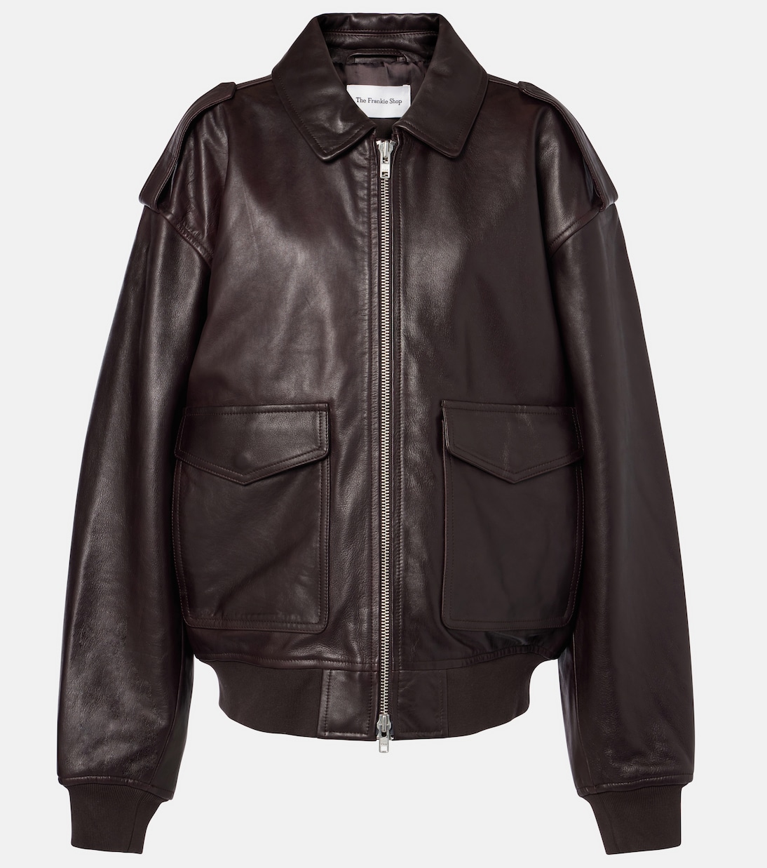 

Кожаная куртка Viper The Frankie Shop, Plum
