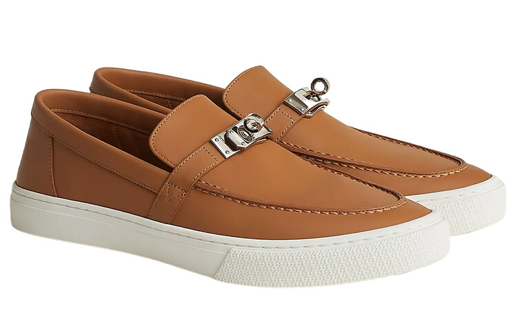 Туфли мужские Hermes, коричневый — фото 3