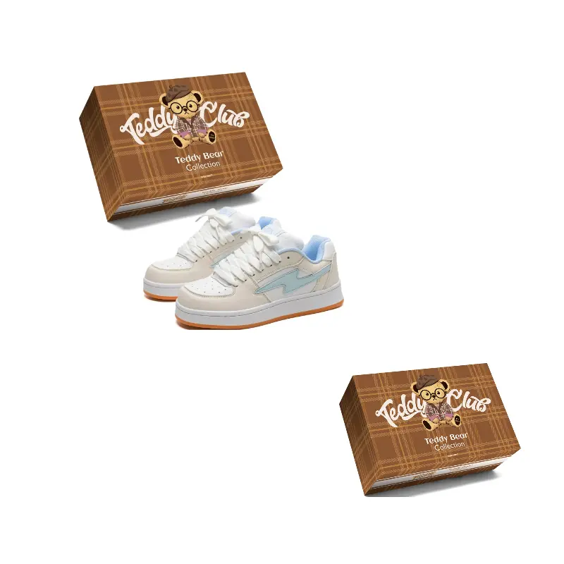 

Teddy Bear Collection Низкие скейтерские кремово-голубые унисекс, цвет Cream Blue