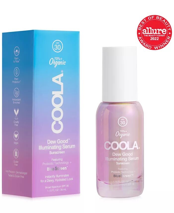 Dew Good Осветляющая сыворотка с солнцезащитным кремом SPF 30 Coola — фото 2