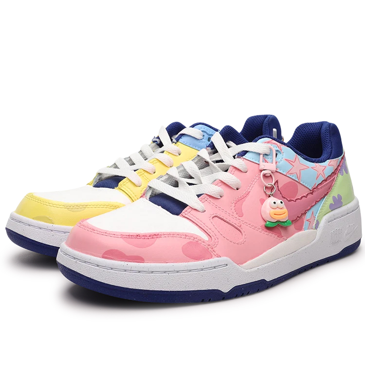 

Nike Кроссовки для скейтбординга Full Force Low top мужские желто-розовые