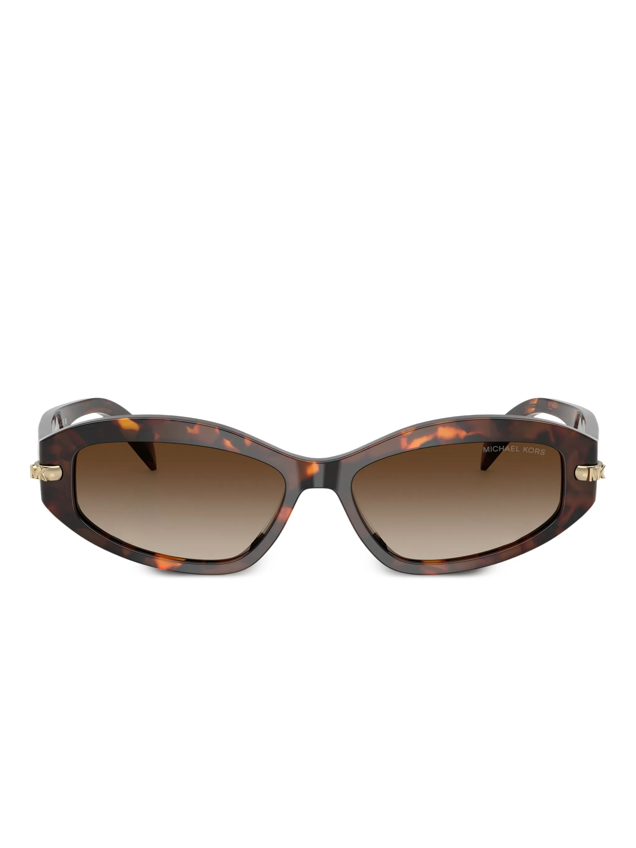 

Солнцезащитные очки в оправе черепаховой расцветки Michael Kors, зеленый