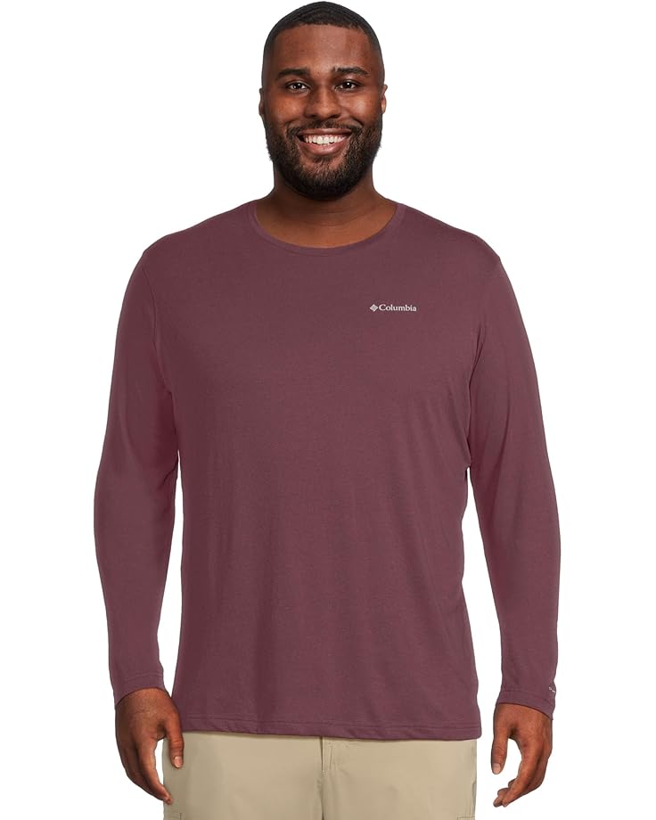 

Мужская футболка с длинным рукавом Columbia Big & Tall Thistletown Hills, Rich Wine Heather, Красный, Мужская футболка с длинным рукавом Columbia Big & Tall Thistletown Hills, Rich Wine Heather