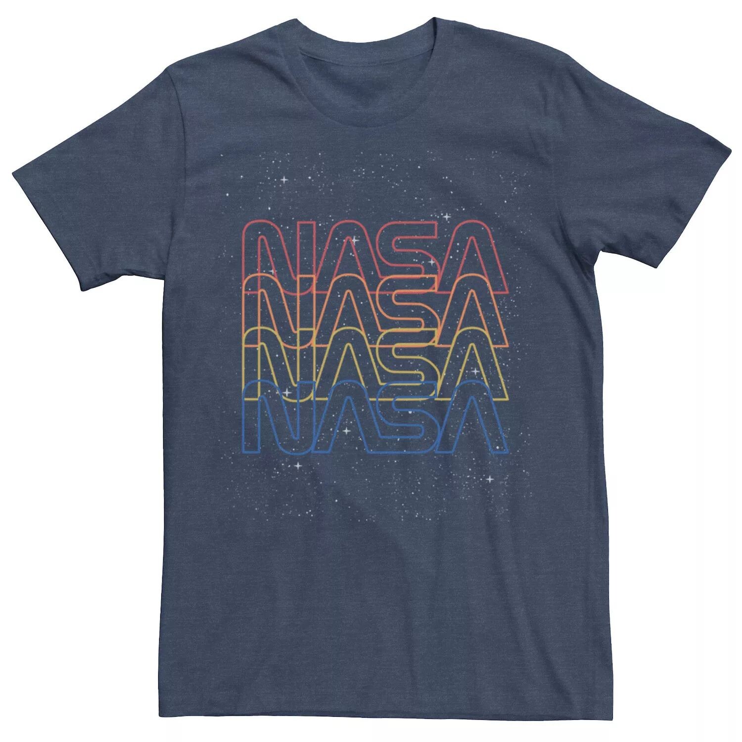 

Мужская футболка NASA Neon Space Logo Color Fade Licensed Character