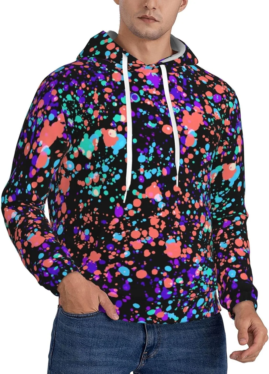 

Толстовка с капюшоном Glow In Dark Splatter Neon SDERDZSE
