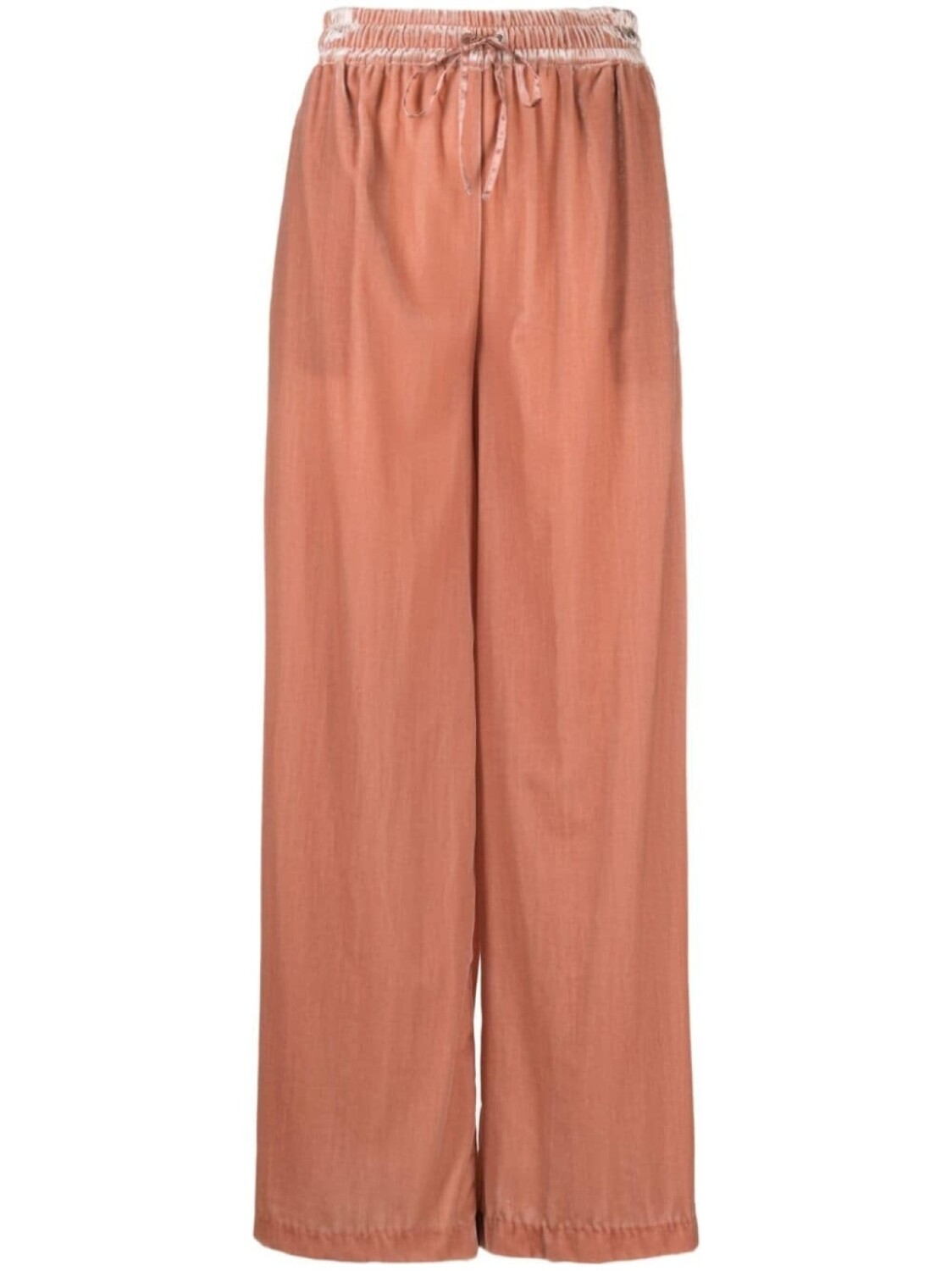 

TWINSET бархатные брюки широкого кроя, розовый