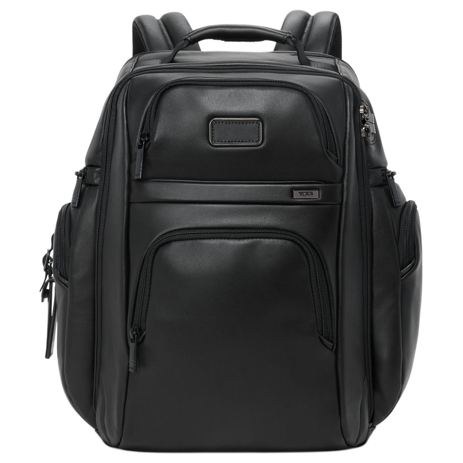 

TUMI Кожаный рюкзак мужской black
