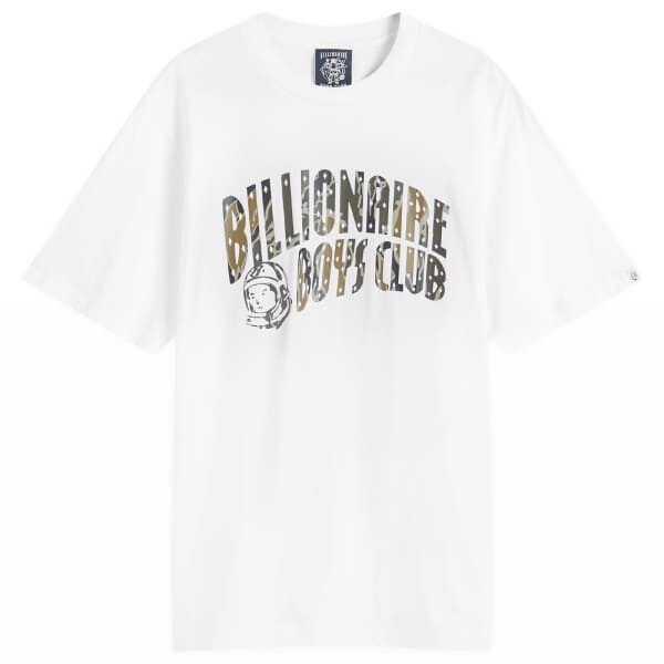 

Футболка с камуфляжным арочным логотипом Billionaire Boys Club, белый