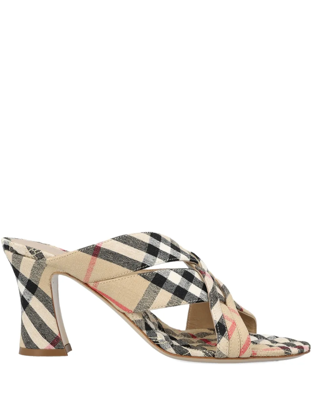 Сандалии Sloanne в клетку BURBERRY, нейтральный