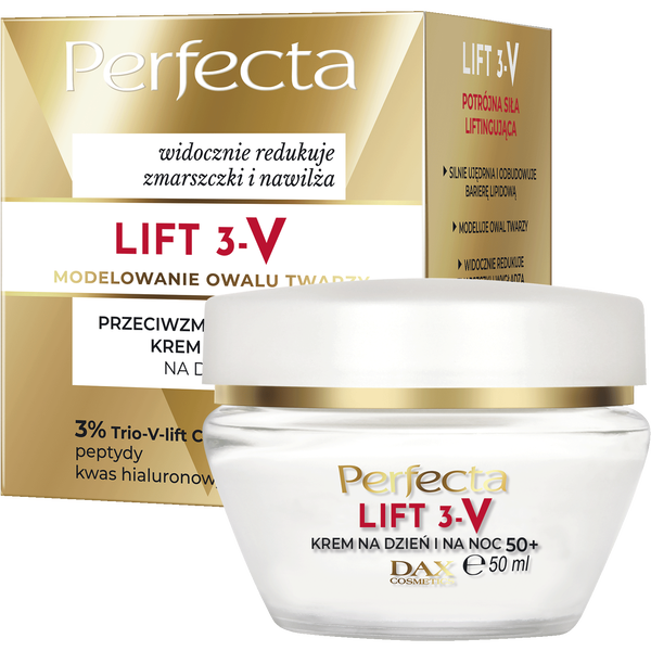 

Крем-лифтинг для лица против морщин 50+ для дня и ночи, 50 мл Perfecta Lift 3-v