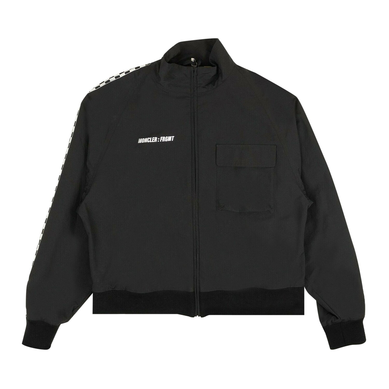 

Бомбер в клетку Moncler x Fragment, цвет Черный