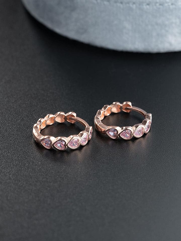 

Heliophilia Серьги-кольца из розового золота с драгоценными камнями