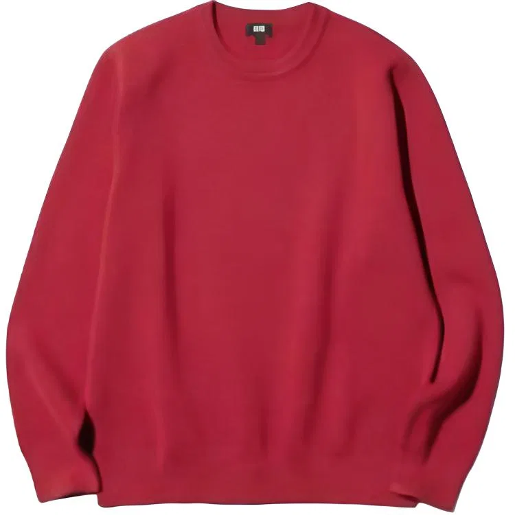 Свитер унисекс Coral Red с круглым вырезом UNIQLO