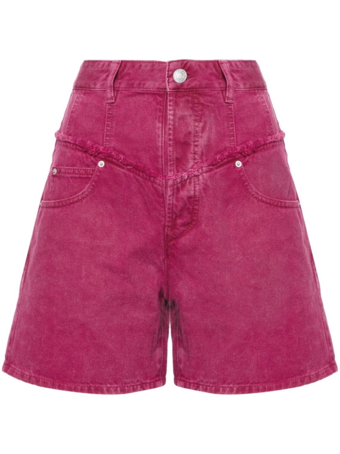 

Джинсовые шорты Oreta с бахромой ISABEL MARANT, розовый
