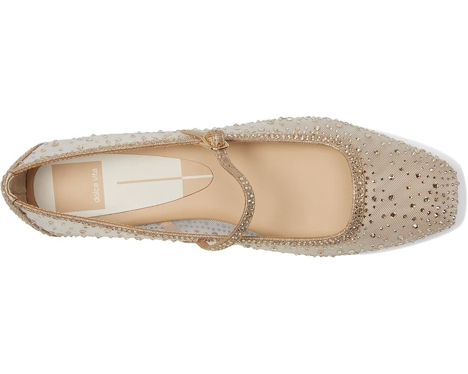 Туфли на плоской подошве Dolce Vita Reyes Crystal, цвет Gold Mesh — фото 2