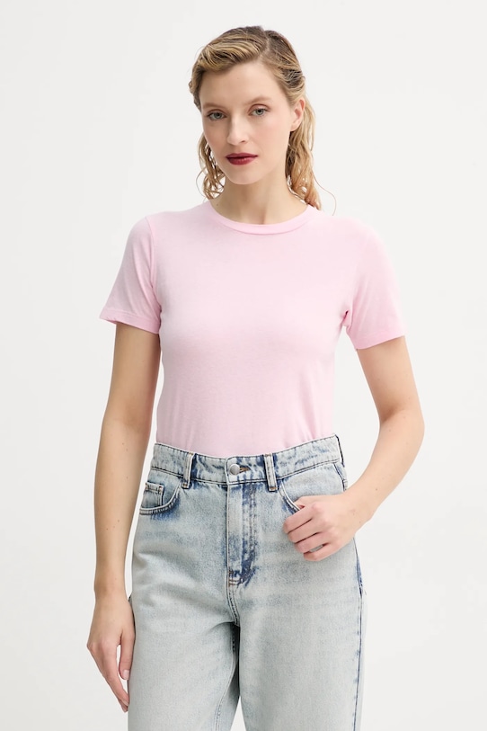 

Хлопковая футболка American Vintage, розовый