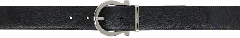 

Черный двусторонний ремень Gancini Ferragamo, Nero/Hickory