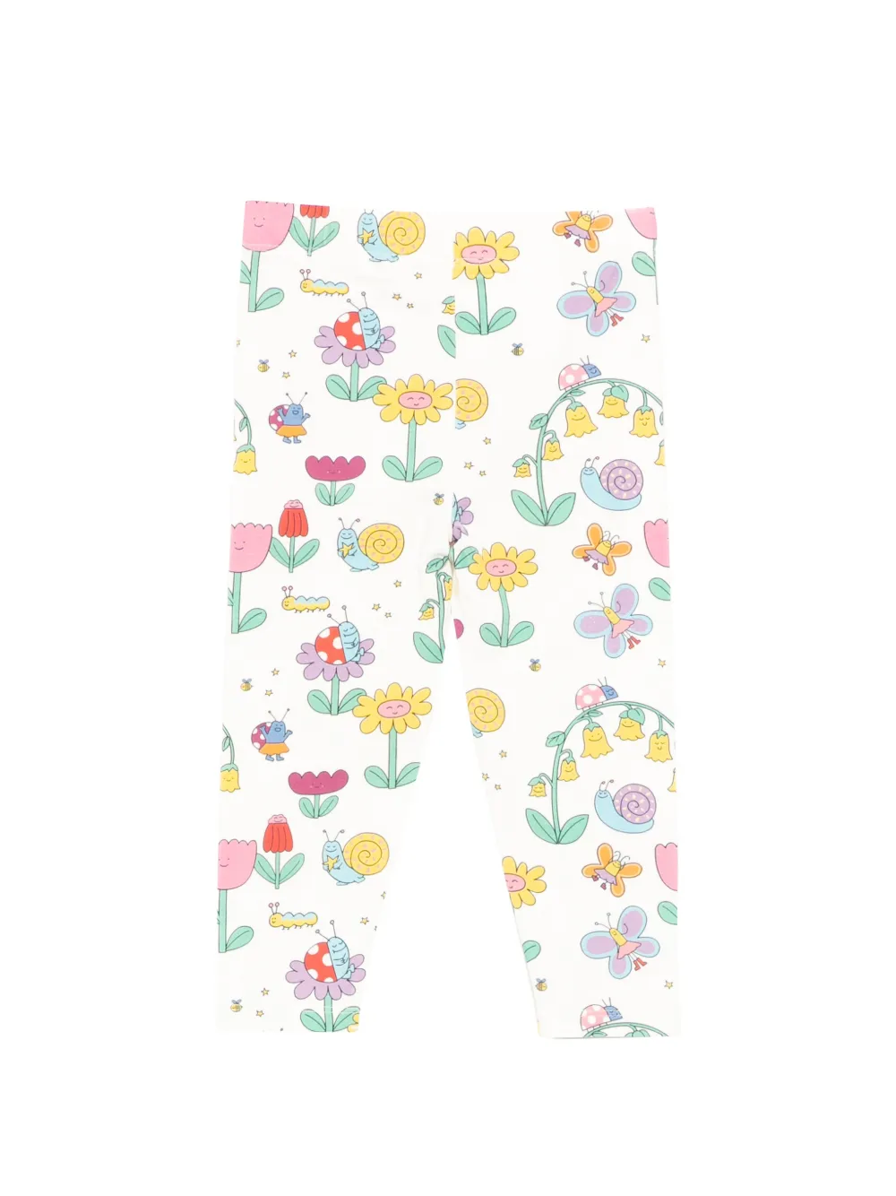 Леггинсы с графичным принтом Stella Mccartney Kids, белый — фото 2